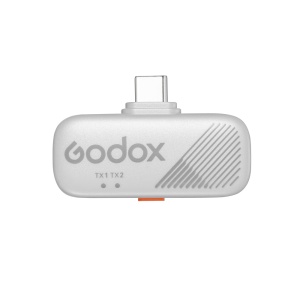 Godox Cube-SC Kit2 Alb, Sistem microfon wireless 2.4 GHz, USB-C
