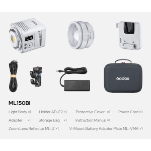 Godox ML150Bi, Lampa LED Bi-Color 150W, 61.054 Lux, 2800-6500K