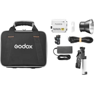 Godox ML60IIBi Kit2, Lampă Bi-Color cu grip V-Mount și accesorii