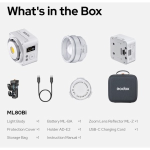 Godox ML100Bi, Lampa LED Bi-Color 80W, 29.600 Lux, 2800-6500K