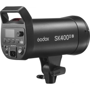 Blit de studio compact Godox SK400IIIV 400Ws cu panou LCD și montură Bowens