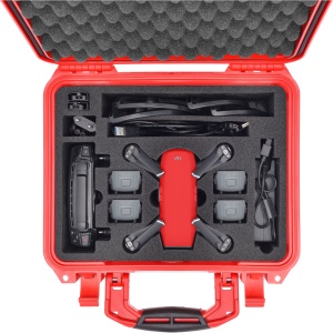 HPRC SPK2300RED, Hard Case personalizat pentru DJI Spark Fly More Combo, roșie