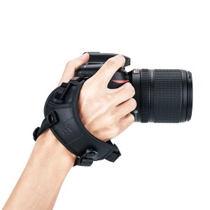 HS PRO1P Hand Grip Strap (incl Quick Release U Plate voor Video) Zwart