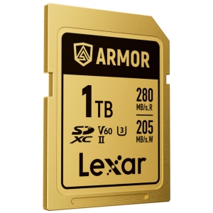 Lexar ARMOR GOLD 1TB, SDXC UHS-II, R280/W205, V60, U3, IP68 - Card de Memorie