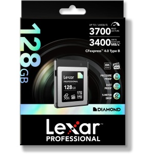 Lexar Diamond CFexpress 4.0 Type B, Card de memorie 128GB, R3700/W3400 mb/s, VPG400