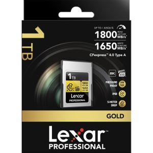 Lexar Pro Gold CFexpress 4.0 Type A, Card de memorie 1TB, R1800/W1650 mb/s, VPG400