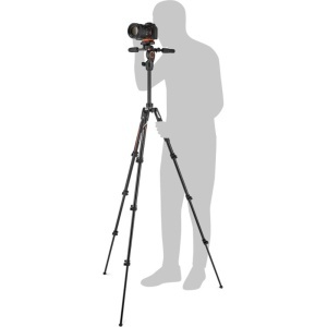 Manfrotto Befree 3-Way Live Advanced Alfa Kit Trepied Foto Video Cap Fluid 3-Way