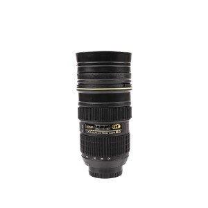 Pahar Termos în Forma Obiectivului Foto 24-70mm, Negru