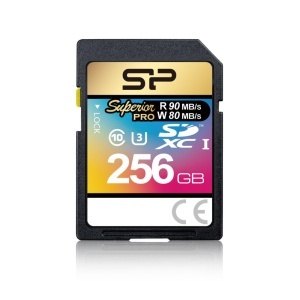 Silicon Power Superior Pro SDXC 256GB, UHS-I, Card de memorie R90MB/s / W80MB/s
