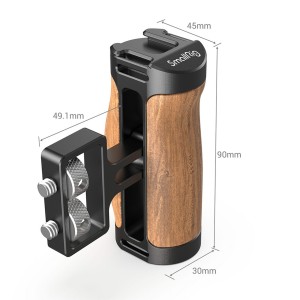 2913 Houten Mini Side Handle (1/4â 20 Schroeven)