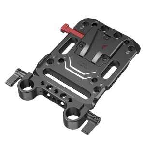 3016 V Mount Batterij Plaat met Dubbele 15mm Staafklem