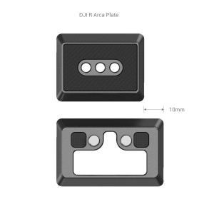 SmallRig 3154 Placă de Eliberare Rapidă Tip Arca pentru Gimbal DJI RS 2 și RSC 2