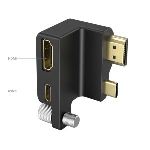 3289 HDMI & USB C Right Angle Adapter voor BMPCC 6K Pro
