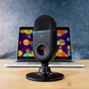 3491 Simorr Wave U1 USB Condenser Microfoon (Zwart)