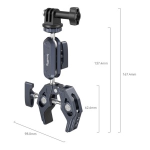 Crab Shaped Clamp with Ballhead Magic Arm 3757B