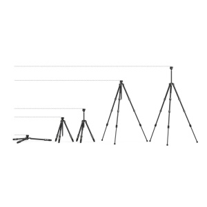 SmallRig 4353, FreeRover AP-100, trepied din fibra de carbon, 13-150 cm, cu cap cu bila