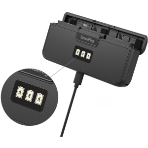 SmallRig 4565, Kit 3 baterii + Husa de incarcare pentru GoPro HERO9  HERO10  HERO11  HERO12