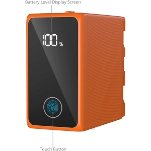 SmallRig 4576 Acumulator NP F970 10,500mAh, Orange, incarcare USB-C