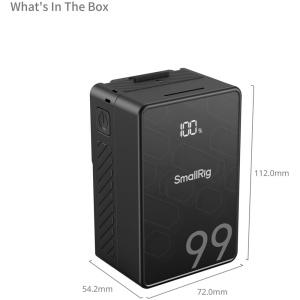 SmallRig 4608,  Acumulator mini V-mount VB99 SE 6800mAh