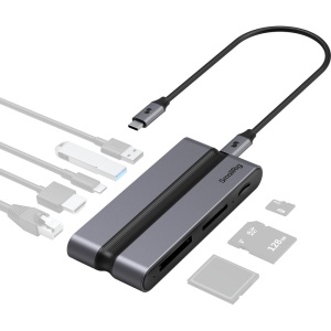 SmallRig 4662, Statie de Andocare 9-in-1, CFexpress Tip B, USB-C, USB-A, HDMI, RJ45, SD/microSD