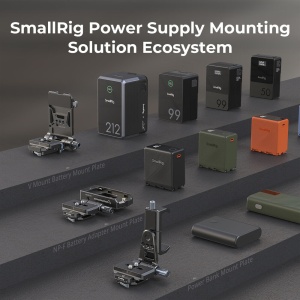 SmallRig 4695, Kit placa de montare Power Bank pentru camere Mirrorless