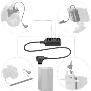 SmallRig 4831, Cablu de alimentare D-Tap 1 la 4