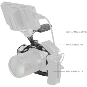 SmallRig 4976, Kit Cage Black Mamba pentru Canon EOS R5 Mark II, cu maner superior