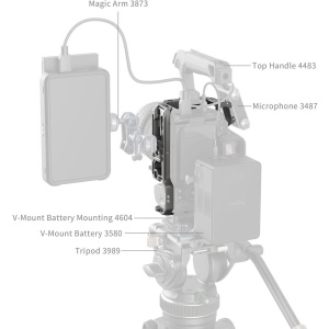 SmallRig 4977 HawkLock, Cage pentru Canon EOS R5 Mark II, cu eliberare rapida