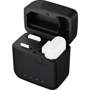 Husa de incarcare SmallRig 5204 cu baterie externa integrata pentru DJI Mic 2 deschisa prezentand compartimentele interne