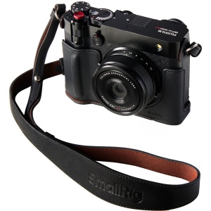 SmallRig 5267 Half Case Kit, Husa din piele neagra pentru FUJIFILM GXF100RF
