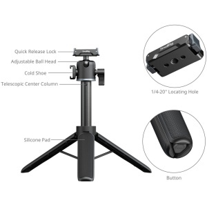 SmallRig 5435, Grip-trepied 2 in 1 pentru DJI Osmo Action 5 Pro, 4, 3