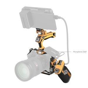 SmallRig 5518 HawkLock Bumblebee, Kit Cage Quick Release cu maner superior pentru Sony A7R V, A7 IV, A7S III