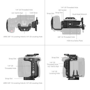 SmallRig 5656, Kit Cage Basic pentru Canon EOS C50