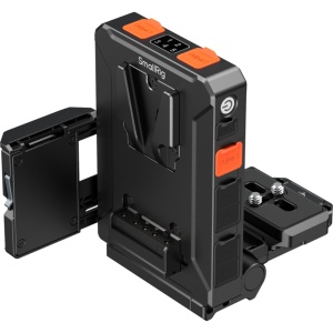Placa adaptor inteligenta pentru baterii V-Mount SmallRig 5899 cu porturi D-Tap si ecran digital