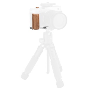 Placa de montare in forma de L SmallRig 5984 cu maner din lemn pentru FUJIFILM X-E5 argintiu