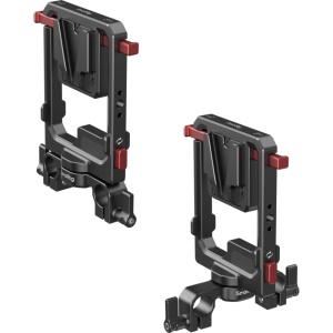 Placa rotativa pentru baterii V-Mount SmallRig 6273 montata pe sistem de tije de 15mm