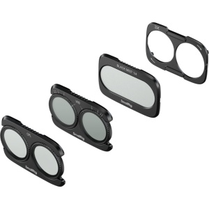 Set de filtre profesionale SmallRig 6477 Split Filter Kit pentru DJI Osmo Pocket 4P contine filtre CPL VND si difuzie neagra