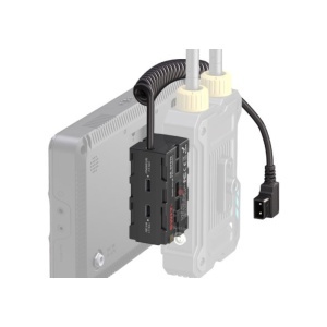 Swit DB-DF570, Adaptor Dual Dummy Battery NP-F, cu USB-C, cablu spiralat