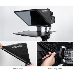 Teleprompter FeelWorld TP21, Ecran 21, Sticla Beam Splitter 7030, Control Bluetooth