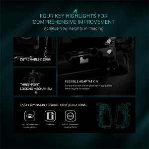 TILTA Advanced Kit, Cage pentru Blackmagic Cinema Camera 6K, Negru