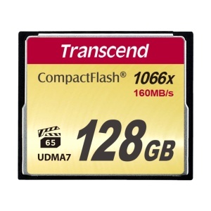 Transcend 128GB CompactFlash Ultimate, Card CF 1000x UDMA 7, R160MB/s, W120MB/s