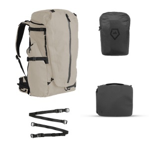 Wandrd Fernweh S/M Tan Photo Bundle, Rucsac foto 48L + Essential Deep Camera Cube