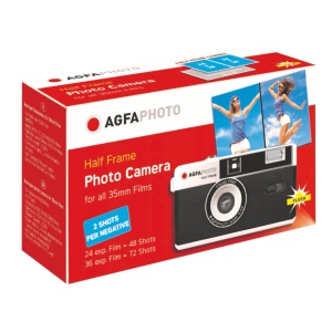AgfaPhoto Half Frame Camera 35mm Black - Camera foto Analog