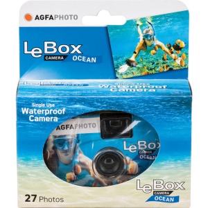 AgfaPhoto LeBox Ocean, Camera foto impermeabila, de unica folosinta cu 27 Expuneri