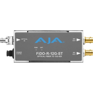 AJA FiDO-T-12G-ST, Convertor fibra optica ST la 12G-SDI