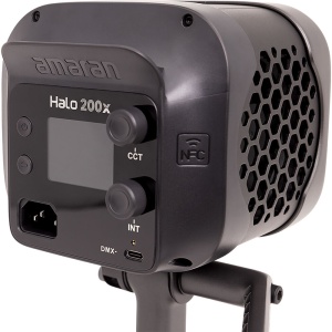 Proiector LED Bi-Color amaran Halo 200x cu montura Bowens metalica integrata si ecran TFT