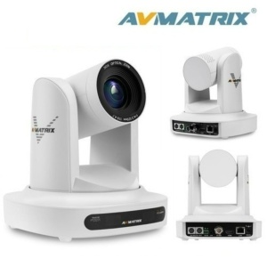 AVMATRIX PTZ1271-30X-NDI-W, Camera video robotizata alba, Full HD, PTZ cu NDI HX