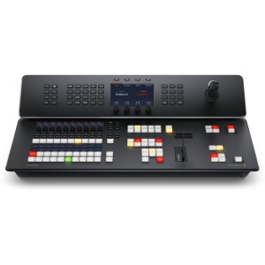 Mixer video live production switcher Ultra HD Blackmagic Design ATEM Television Studio 4K8 2TB cu panou de control broadcast integrat si ecran LCD