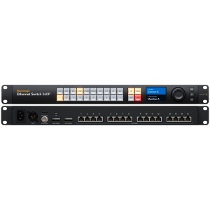 Blackmagic Design Ethernet Switch 360P switch de rețea broadcast 16 porturi 10G și 2 porturi 100G QSFP28