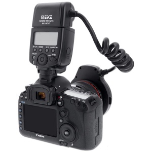 Blitz Macro Ring Meike MK-14EXT TTL pentru Canon, E-TTL II, GN 14m